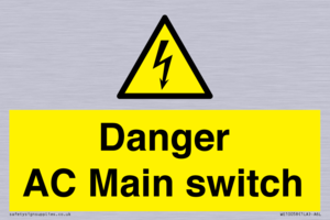 Danger AC Main switch 